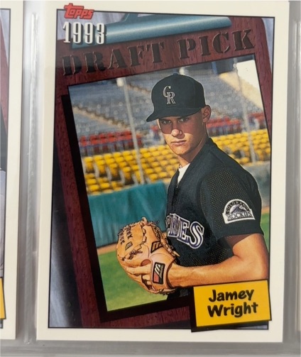 1994 Topps #744 Jamey Wright — front