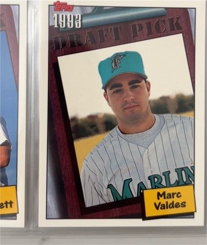 1993 Topps #750 Marc Valdes — front