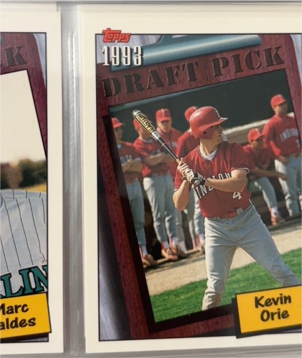 1993 Topps Draft Pick Kevin Orie — front