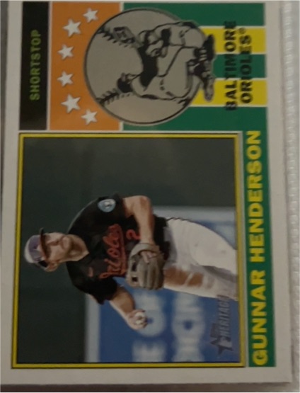 2025 Topps Heritage #76PI-22 Gunnar Henderson — front