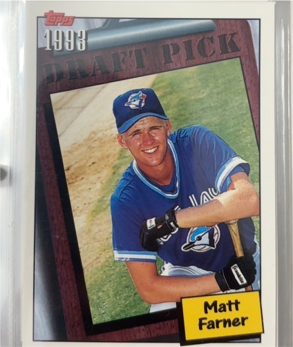 1993 Topps Draft Pick Matt Farner — front