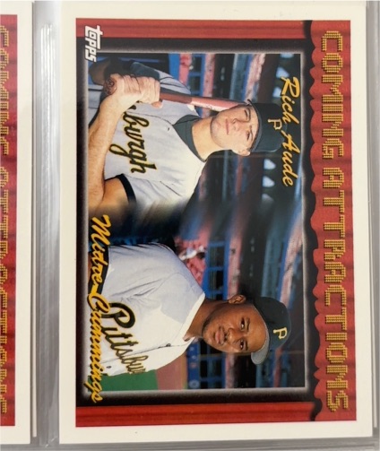 1994 Topps Gold #787 Rich Aude / Midre Cummings — front