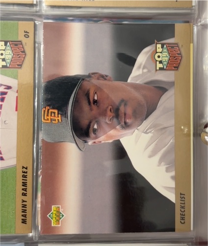 1993 Upper Deck Top Prospect #421 Manny Ramirez — front