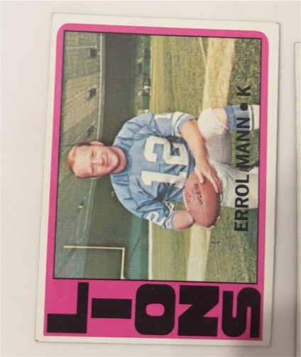 1972 Topps #222 Errol Mann — front