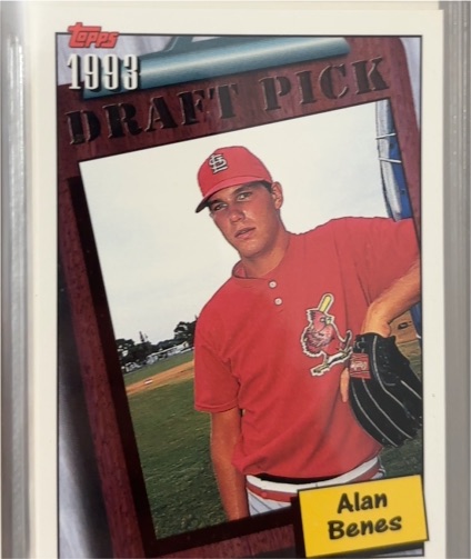 1993 Topps Draft Pick Alan Benes — front