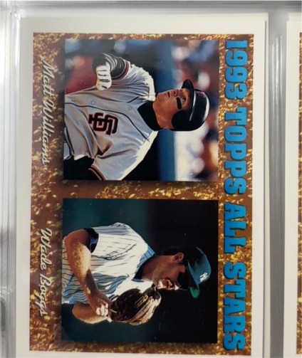 1993 Topps All Stars #386 Matt Williams / Wade Boggs — front