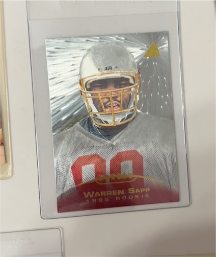 1995 Pinnacle #222 Warren Sapp Rookie — front