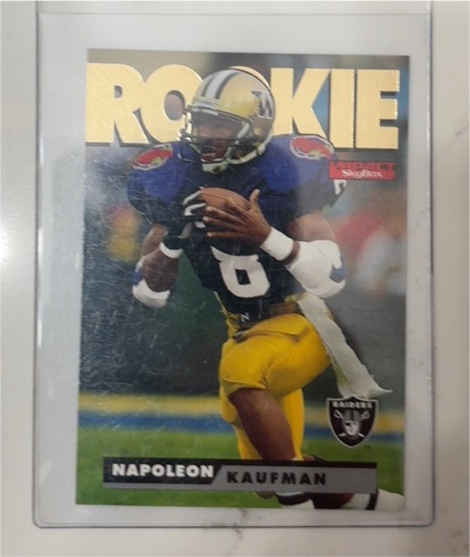 1995 Skybox Impact #182 Napoleon Kaufman Rookie Card — front