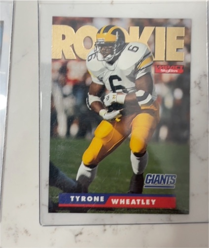 1995 SkyBox Impact #181 Tyrone Wheatley Rookie — front