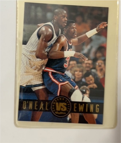 1993-94 SkyBox Premium #SS2 Shaquille O'Neal vs Patrick Ewing Showdown Series — front