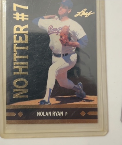 1991 Leaf Gold Moments No Hitter #7 Nolan Ryan — front