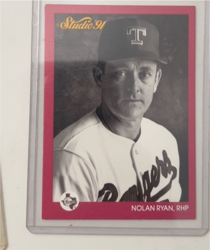1991 Leaf Studio #128 Nolan Ryan — front