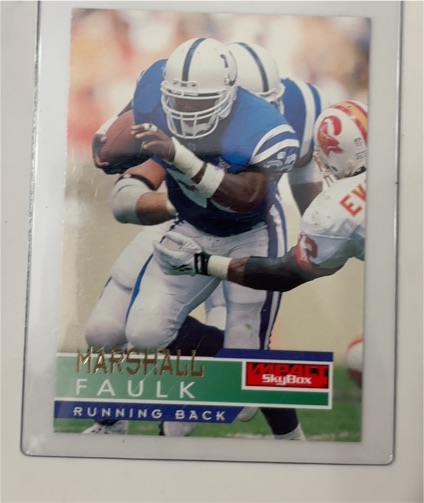 1995 SkyBox Impact #64 Marshall Faulk — front