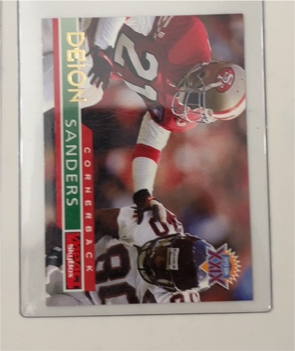 1995 SkyBox Impact #132 Deion Sanders — front