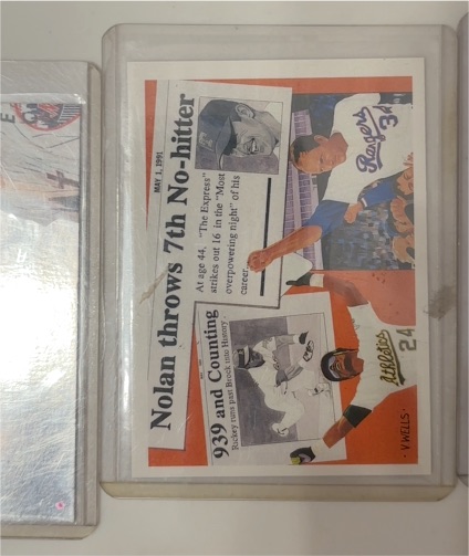 1991 Upper Deck #SP2 Nolan Ryan / Rickey Henderson — front