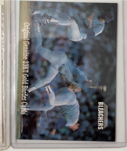 1993 Bleachers Original Genuine 23KT Gold Border Cards Triple Exposure — front