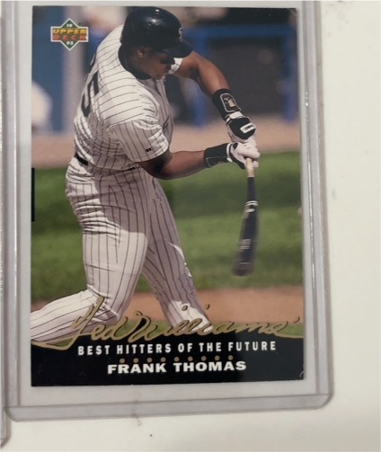1992 Upper Deck Ted Williams Best Hitters of the Future #T19 Frank Thomas — front