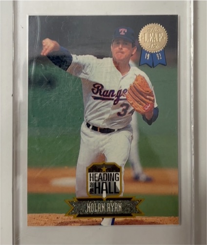 1993 Leaf Heading for the Hall #1 Nolan Ryan — front