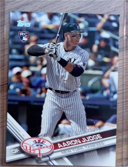 2017 Topps Update #US99 Aaron Judge Rookie Debut — front