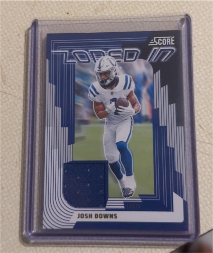 2025 Panini Score Zoned In #ZON-JDO Josh Downs — front