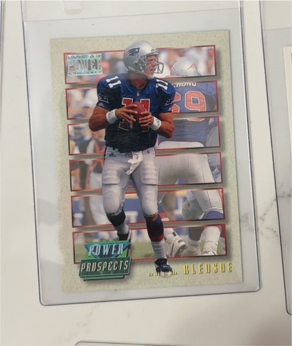 1993 Pro Set Power Prospects #PP1 Drew Bledsoe — front