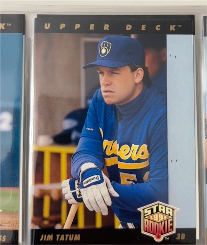 1993 Upper Deck #13 Jim Tatum — front