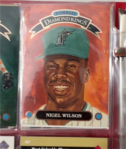 1992 Donruss Diamond Kings #DK-27 Nigel Wilson — front