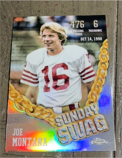 2024 Topps Chrome #SS-5 Joe Montana Sunday Swag — front