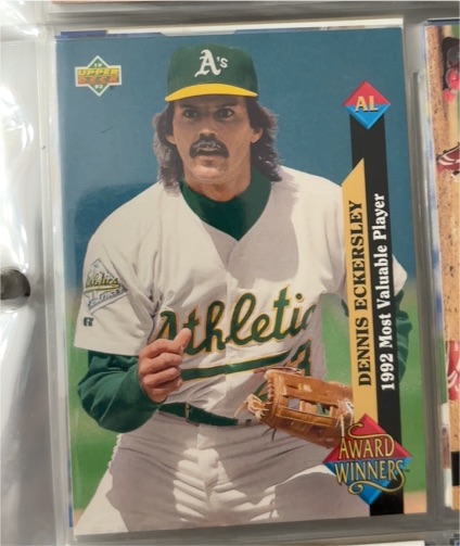1993 Upper Deck #487 Dennis Eckersley — front