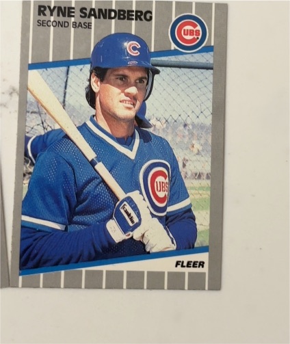 1989 Fleer #437 Ryne Sandberg — front
