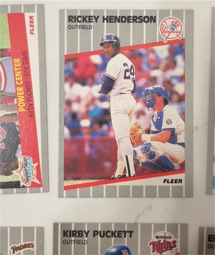 1989 Fleer #254 Rickey Henderson — front