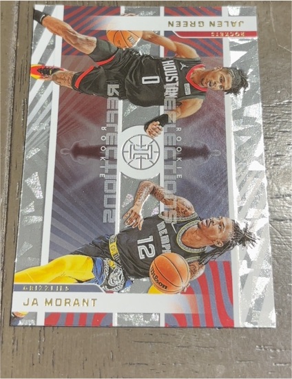 2021-22 Panini Illusions #2 Jalen Green / Ja Morant Rookie Reflections — front