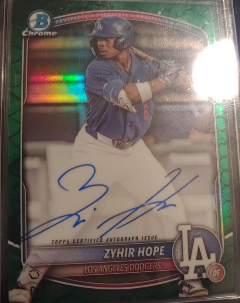 2025 Bowman Chrome #CPA-ZH Zyhir Hope — front