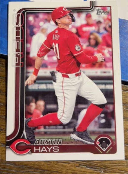 2025 Topps #613 Austin Hays — front