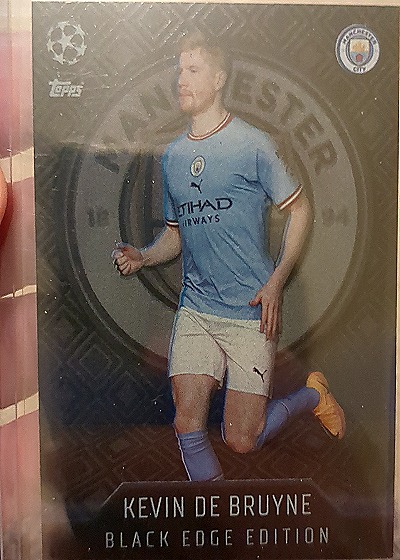 2022-23 Topps Match Attax UEFA Champions League #460 Kevin De Bruyne Black Edge Edition — front
