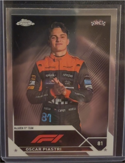 2023 Topps Chrome Formula 1 #81 Oscar Piastri — front