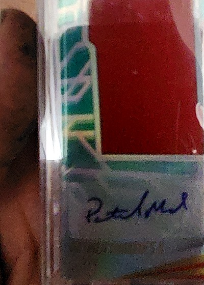 Pat Rapp Signed Cut Signature — front