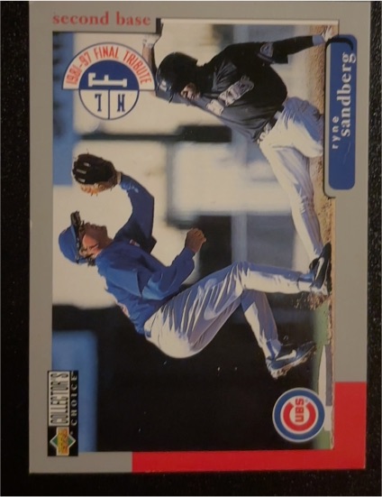 1998 Upper Deck Collector's Choice Final Tribute #55b Ryne Sandberg — front