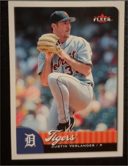 2007 Fleer #214 Justin Verlander — front