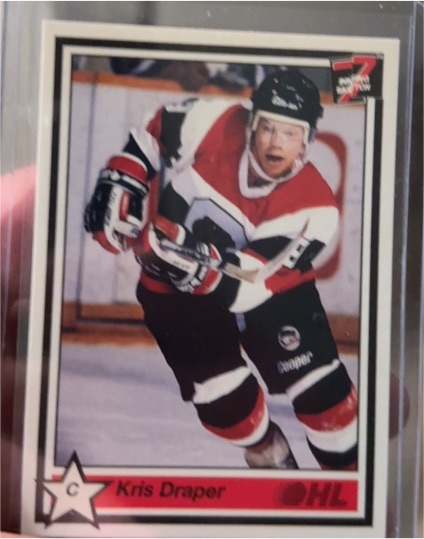 1990-91 7th Inning Sketch OHL #83 Kris Draper — front