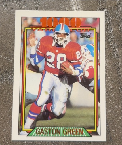1992 Topps 1000 Yard Club #16 Gaston Green — front