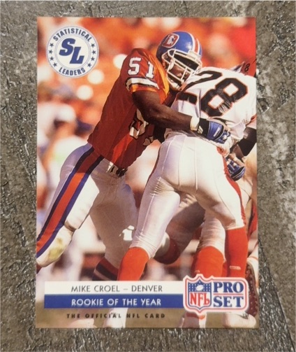 1992 Pro Set #1 Mike Croel — front