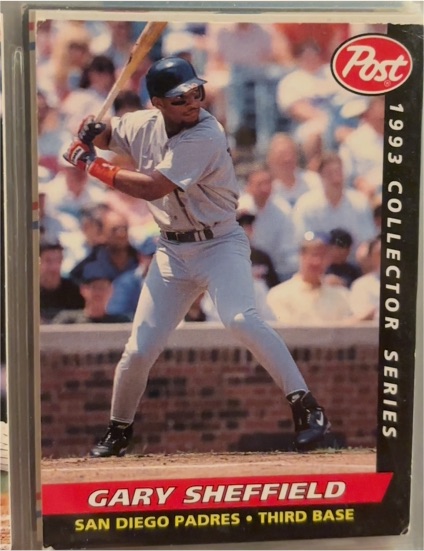 1993 Post Cereal #11 Gary Sheffield — front
