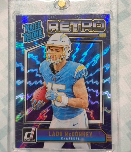 2024 Panini Donruss Rated Rookie Retro #5 Ladd McConkey — front