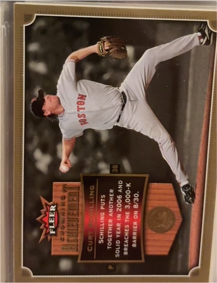 2007 Fleer Crowning Achievement #CA-CS Curt Schilling — front