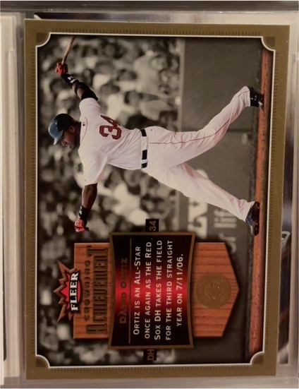 2007 Fleer Crowning Achievement #CA-DO David Ortiz — front