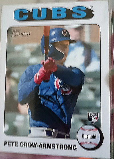 2024 Topps Heritage #177 Pete Crow-Armstrong — front