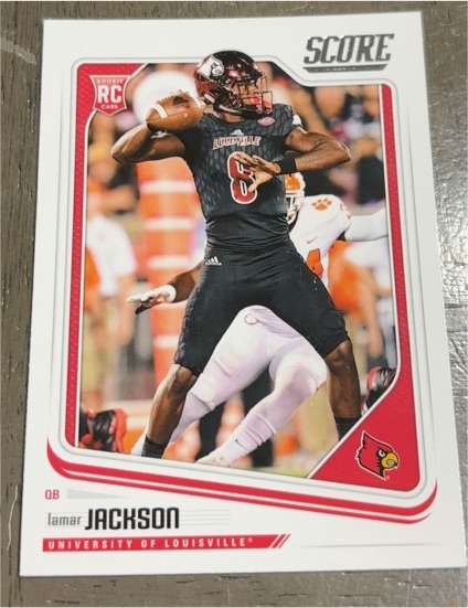 2018 Panini Score #352 Lamar Jackson — front