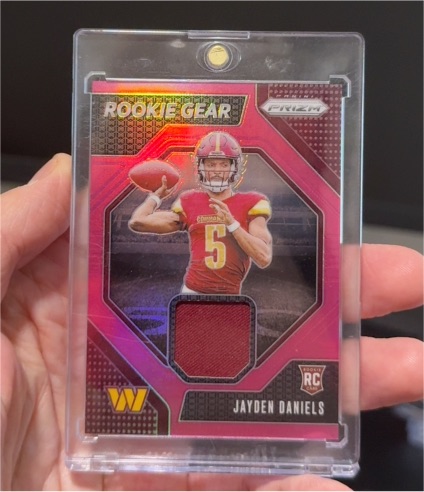 2024 Panini Prizm #RG-JDS Jayden Daniels Rookie Gear — front