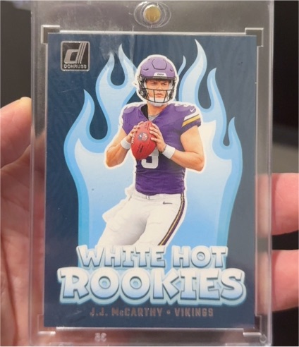 2024 Donruss White Hot Rookies #WH1 J.J. McCarthy — front